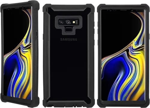Miniatura 6 de Asuwish Funda de teléfono para Samsung Galaxy Note 9, a prueba de golpes, dura, a prueba de caídas, protección de cuerpo completo, resistente