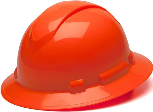 Miniatura 6 de Texas America Safety Company Casco duro RIDGELINE de ala completa con ajuste de perilla de 6 puntos y bolsa Azul ventilado