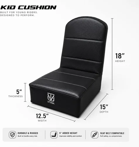 Miniatura 9 de UTVMA Cojín para niños, asiento UTV para niños, cojín de 5 pulgadas para asientos UTV de stock y posventa