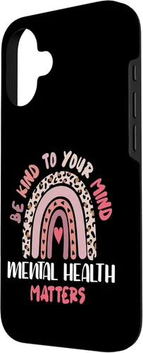 Miniatura 2 de iPhone 16 Mental Health Matters Rainbow Be Kind To Your Own Mind Case