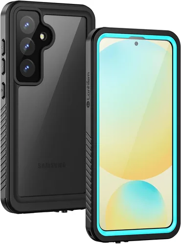 Miniatura 17 de Lanhiem Funda para Samsung Galaxy S24 FE, IP68 impermeable a prueba de polvo con protector de pantalla integrado, funda protectora de cuerpo Negro
