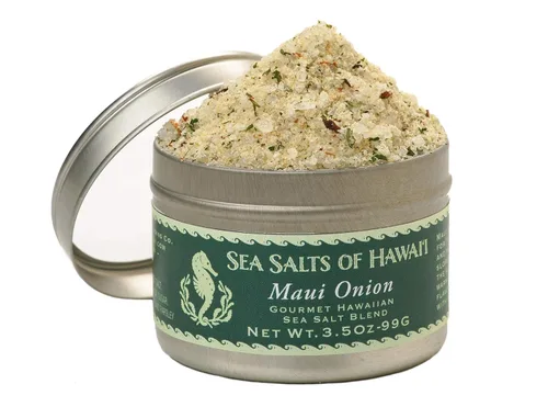 Cebolla Maui Sal marina hawaiana de 3.5 onzas. Lata - Hecho en Hawái