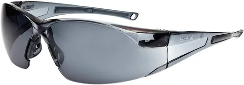 Miniatura 2 de Bollé Safety 253-RH-40070 Rush anteojos de seguridad con marco sin borde y lente transparente antiempañamiento/antiarañazos