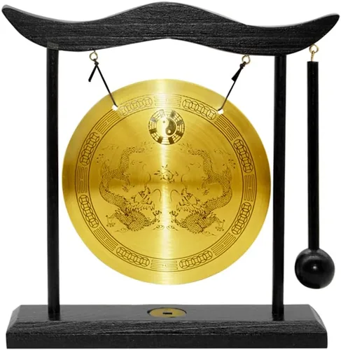 Hooshing Feng Shui Gong Latón Escritorio Zen Arte Decoración del Hogar Inauguración de la Casa Regalo de Bendición de Felicitación