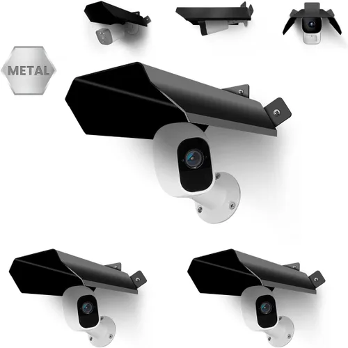 Miniatura 10 de Cubierta Universal para Cámara de Seguridad - Protector Solar y de Lluvia, Techo Protector Impermeable para Cámaras Domo y Bala de Exterior