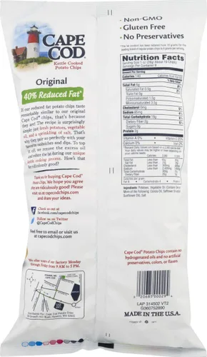 Miniatura 2 de Cape Cod Kettle - Papas fritas cocidas, satisfactorias, totalmente naturales y cocidas en hervidor, bolsas de 8 onzas (original, 3 bolsas)
