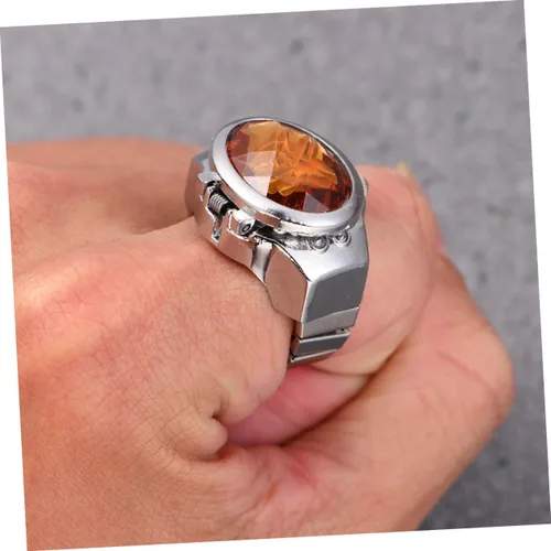 Miniatura 2 de ERINGOGO 2 unids reloj para hombre reloj mujer reloj hombre anillo reloj