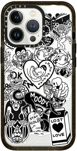 Miniatura 101 de Funda Impact de CASETiFY para iPhone 13 Pro Max con Magsafe - Estuche Claro Cuento de Invierno - Claro Negro Estuche transparente Winter Tale