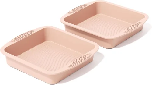 Miniatura 9 de SOV Molde cuadrado de silicona para tartas: moldes de silicona de 10 pulgadas, antiadherentes, resistentes al calor, son perfectos para pasteles