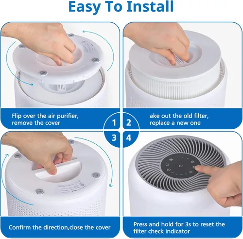 Miniatura 3 de Paquete de 2 filtros de repuesto Core 200S, filtros 3 en 1 compatibles con LEVOIT Core 200S Smart WiFi purificador de aire, filtros HEPA Core 200S-RF