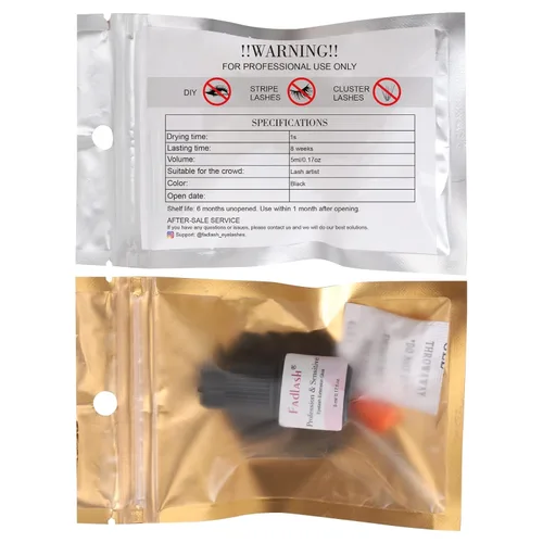 Miniatura 7 de FADLASH - Pegamento para extensiones de pestañas, extra fuerte, 0.2 fl oz, 1 S, tiempo de secado, 8 semanas de retención de pestañas, pegamento