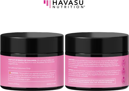 Miniatura 9 de Himalayan Shilajit para mujeres con ácido fúlvico, ácido húmico y más de 80 oligominerales – 500 mg de resina Shilajit de grado dorado de 16.000
