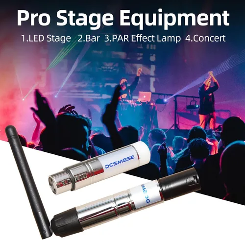 Miniatura 6 de DMX inalámbrico, 3 piezas DMX512 DMX Dfi DJ 2.4G inalámbrico 2 receptor y 1 transmisor etapa control de iluminación