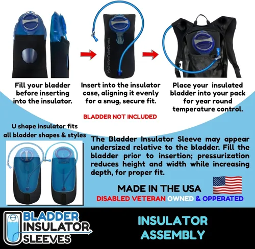 Miniatura 5 de Los aisladores de vejiga son compatibles con los depósitos de hidratación Camelbak Negro
