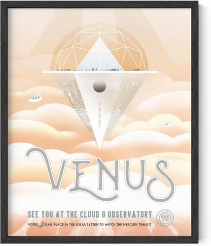 Miniatura 9 de HAUS AND HUES Póster espacial vintage – Visiones del futuro arte de la NASA, impresiones JPL, sin marco, 12 x 16 pulgadas Pso