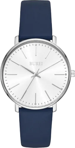 Miniatura 11 de BUREI Relojes de Pulsera para Mujer, Analógicos, Minimalistas, de Cuero, Cuarzo, Impermeables