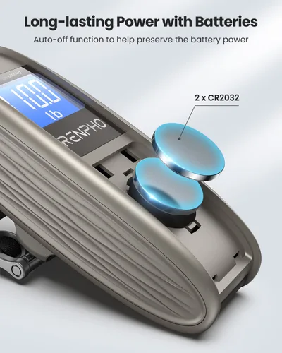 Miniatura 7 de RENPHO Báscula de equipaje para maletas, báscula digital portátil para viajes, báscula de pesaje de equipaje de mano con gancho, función de tara
