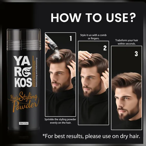 Miniatura 6 de Polvo para peinar el cabello para hombres y mujeres, polvo de textura de cabello, texturizante y voluminizador, sujeción fuerte, acabado mate