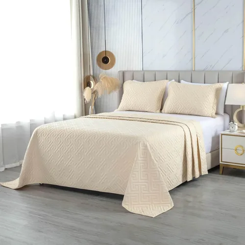Miniatura 11 de Colchas extragrandes tamaño King de 128 x 120 pulgadas para cama extra alta, tamaño King o Cal King, juego de edredón acolchado, reversible, ligero