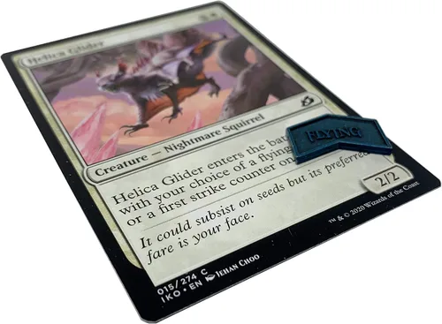 Miniatura 3 de Citadel Black MTG - Contadores de palabras clave de metal, juego de 24 fichas reversibles, incluye bolsa de cordón, acabado de metal antiguo