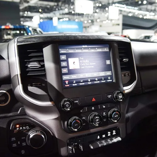 Miniatura 7 de Accesorios para Dodge Ram 2019 2020 2021 Cubierta de perilla de control interior AC/volumen/modo/AUTO/interruptor de navegación decoración botón
