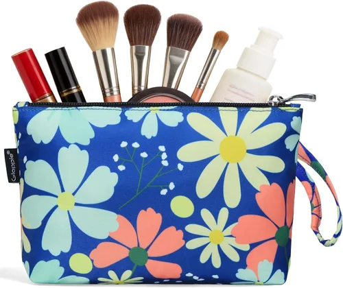 Gloppie Bolsa de Maquillaje de Viaje Bolsas de Maquillaje para Mujeres Bolsa de Cosméticos Pequeña Bolsa de Maquillaje con Cremallera, S, Moda E-