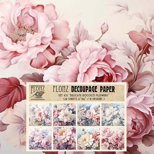 Miniatura 16 de Decoupage - Paquete de papel (24 hojas de 6 x 6 pulgadas) Secret Garden # Papel de patrón de estilo vintage para decoupage, manualidades y álbumes
