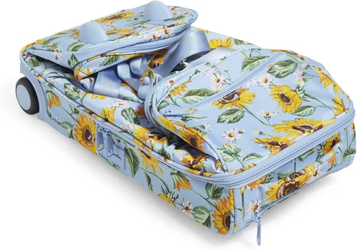 Miniatura 5 de Vera Bradley Womens Recycled Lighten Up Reactive Foldable Rolling Duffle Luggage