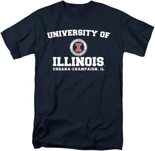 Miniatura 6 de University of Illinois Camiseta unisex para adulto con logotipo oficial del círculo
