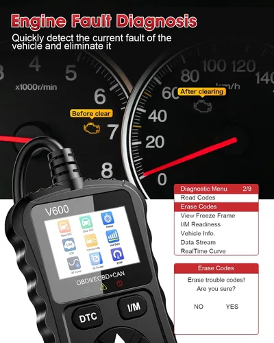 Miniatura 4 de Escáner OBD2 Lector de código de automóvil Soporte de prueba de voltaje Plug and Play Fixd Car CAN Herramienta de escaneo de diagnóstico Leer