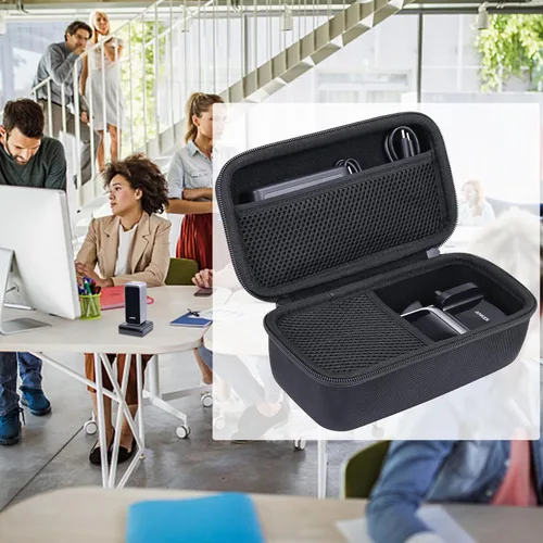 Miniatura 7 de khanka Funda de viaje rígida de repuesto para base de carga Anker de 100 W + Anker Prime 27,650 mAh, 250 W / 20,000 mAh 200 W PowerBank (solo funda).