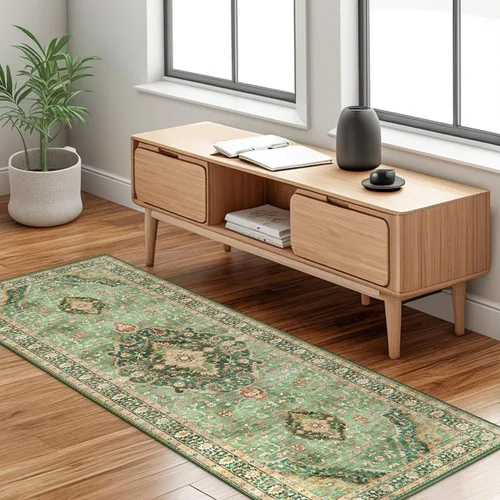 Miniatura 95 de Alfombras de área de 5 x 8 pies para dormitorio, alfombra lavable de 5 x 8, alfombra vintage grande, antideslizante, alfombra bohemia para sala