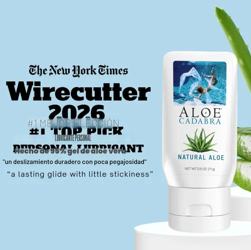 Miniatura 4 de Aloe Cadabra Lubricante Personal Natural a Base de Agua y Humectante Vaginal, Lubricante de Aloe Orgánico para Hombres, Mujeres y Parejas, Sin