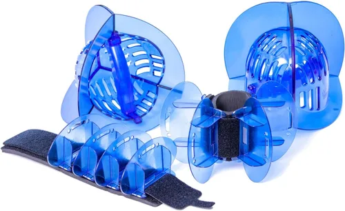 Pesas totales de piscina para paquete de ejercicios acuáticos, campanas de policarbonato para la parte superior del cuerpo y aletas acolchadas para