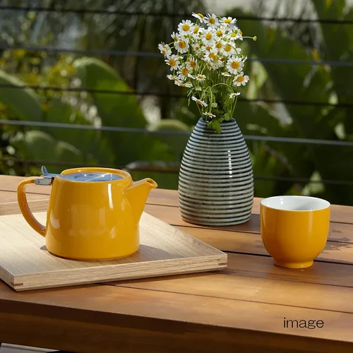 Miniatura 2 de FORLIFE Tetera Stump con tapa SLS e infusor, 18 onzas, mandarín Color mandarina