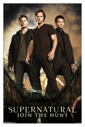 Miniatura 8 de Trends International Supernatural - Póster de pared de grupo, 14.725 x 22.375 pulgadas, versión con marco de madera tipo granero