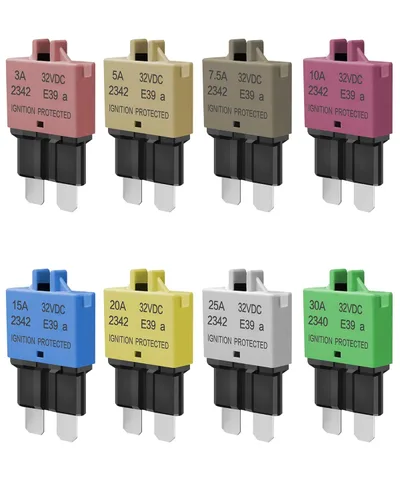 Kit surtido de fusibles ATC ATO automotrices de bajo perfil para coche, fusibles resettables 3A 5A 7.5A 10A 15A 20A 25A 30A, fusibles estándar,