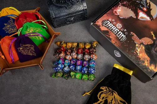 Miniatura 2 de Juego de dados DND 42 piezas de dados poliédricos para Dungeons and Dragons, dados para D&D RPG MTG y otros juegos de mesa en paquete con bolsas