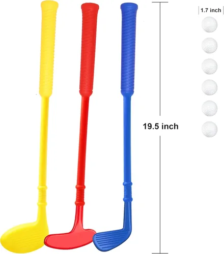 Miniatura 6 de Palos de Golf Mini de Plástico para Niños Pequeños, Juego de Palos de Golf para Niños, Juguetes de Golf para Exteriores/Interiores, Regalo