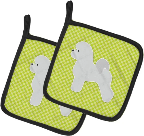 Miniatura 54 de Caroline's Treasures BB3567PTHD - Juego de soportes para ollas de cocina resistentes al calor, almohadillas calientes para cocinar, hornear, Copo
