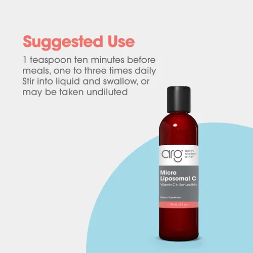 Miniatura 4 de Allergy Research Group - Micro Liposomal Vitamina C 4 fl oz (4.1 fl oz) Líquido