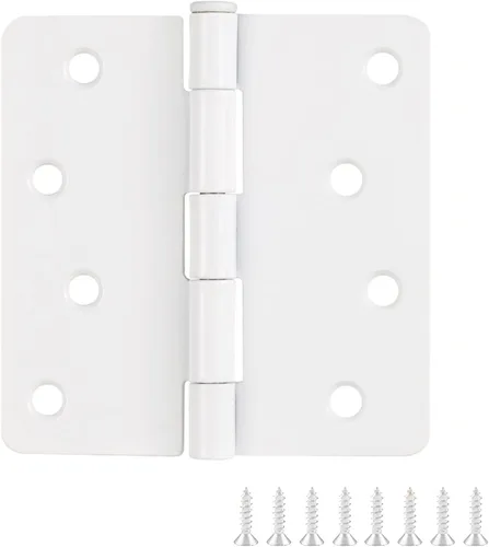 Miniatura 13 de Design House Bisagras para puerta interior, 4.0 in. x 4.0 in., Redondeado, 1/4-pulg Radio, Acero, Pre-Lubricado, Herrajes para Puerta, Negro Mate