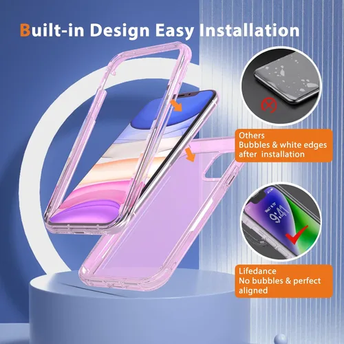 Miniatura 5 de Lifedance Nuevo para iPhone 11, Funda Protectora Completa y Resistente con Protector de Pantalla Integrado, Protección contra Caídas de 10 Pies