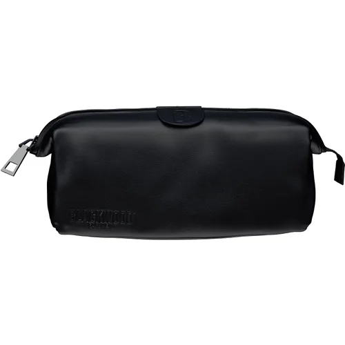 Blackwood For Men Signature Dopp - Bolsa de viaje portátil hecha de piel auténtica de alta calidad, duradera, impermeable, totalmente lavable,