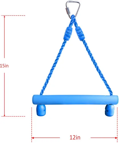 Miniatura 3 de Rainbow Craft Paquete de 3 barras de Ninja Monkey para niños, barras de trapecio para accesorios de carrera de obstáculos ninja, 3 piezas