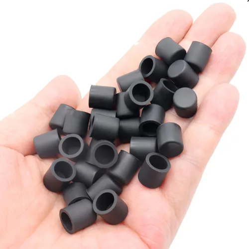 Miniatura 5 de 30 piezas de silicona RCA puerto anti-polvo tapón tapa cubierta protector de enchufe para escritorios, amplificadores, DVD, TV, etc., color negro
