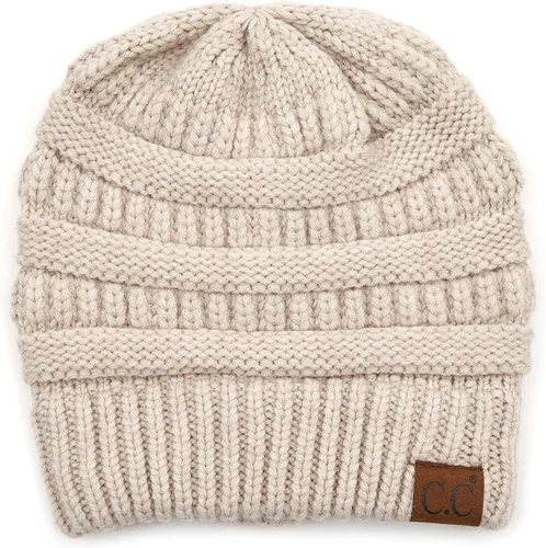 Miniatura 219 de C.C Trendy Warm Chunky Soft Stretch Cable Knit Beanie