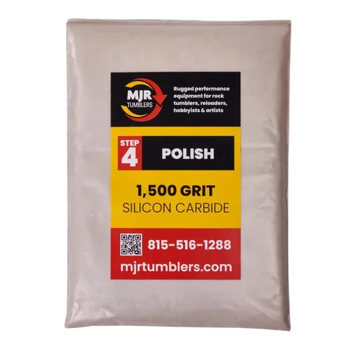Miniatura 16 de 5 libras de grano de pulido de roca de carburo de silicio grueso MJR Tumblers Premium 60/90 para el paso/etapa 1, MJR Tumblers es una empresa