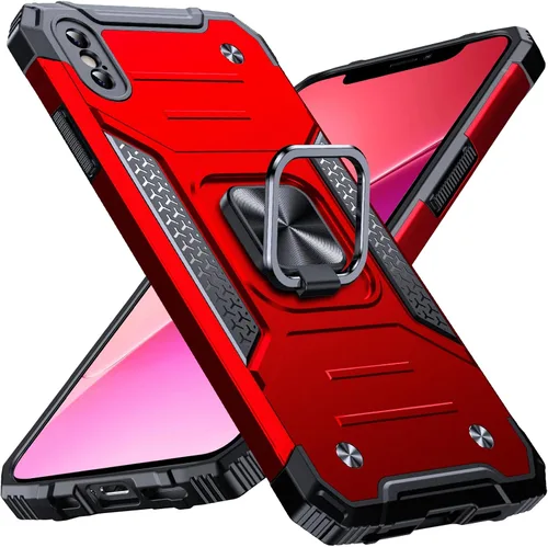 Miniatura 76 de Anqrp Funda resistente para iPhone 6/7/8/SE/SE2 con soporte de anillo mejorado y agarre, grado militar, a prueba de golpes, resistente y robusta