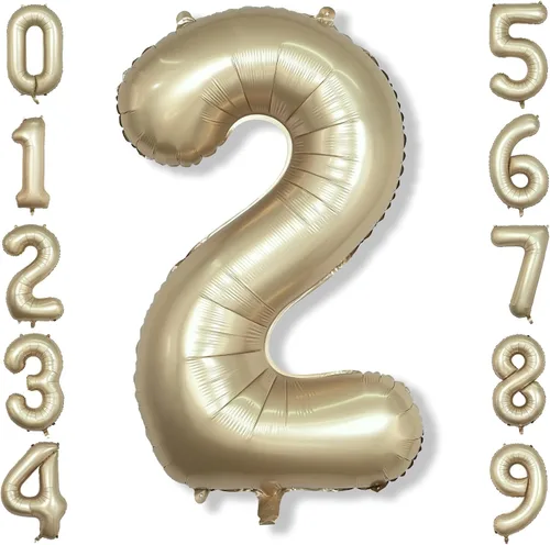 Miniatura 26 de Globos de número azul pastel de 40 pulgadas, globo gigante autoinflable de aluminio número 5 de cumpleaños para niños, globos azul bebé para hombres